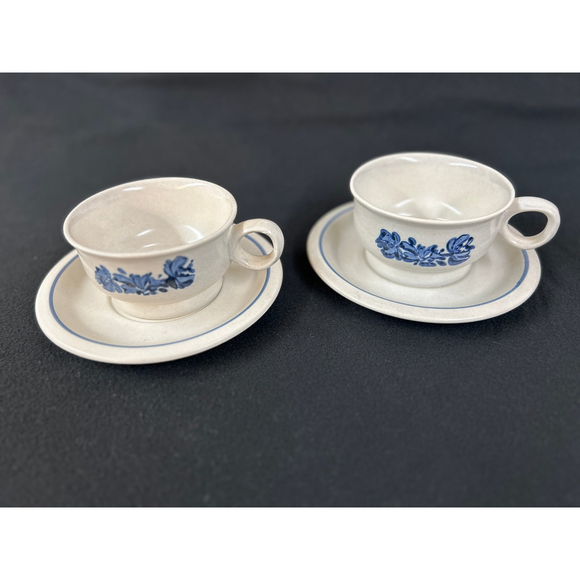 Pfaltzgraff Yorktowne Set of 2 Teacup & Saucer Set - Picture 2 of 5